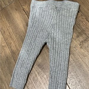 Baby 12 month Oshkosh woven pants / leggings / thick knit tights